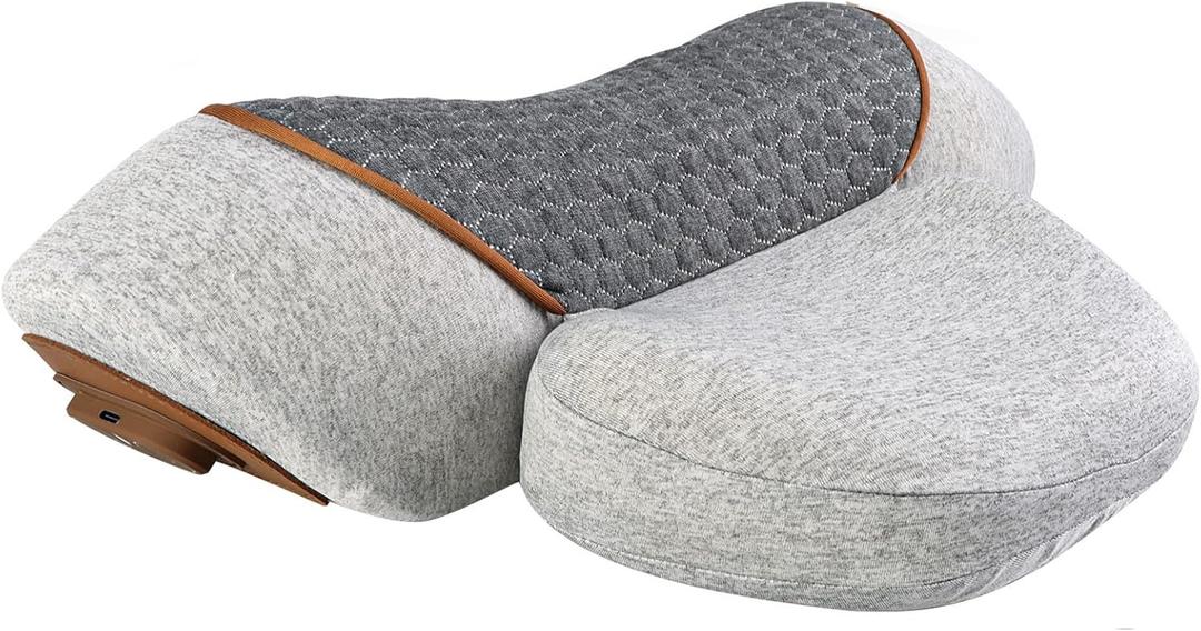 Neck Massager, 3-in-1 Pillow Massage Neck Hump for Shoulder Pain, Cordless Electric Traction Massager for Necks, Deep Tissue Pain Relief, Memory Foam Pillows for Sleep Aid and Relaxation