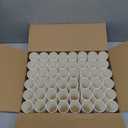 Pack of 48 Cardboard Craft Toilet Paper Tube Rolls, 9.9 cm Length (White)