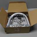 Zonon 6 Pcs Aluminum Face Shield Adapter for Grinding Cutting Cap Style Hard Hat Safety Face Mask Shield Visor Bracket (White)