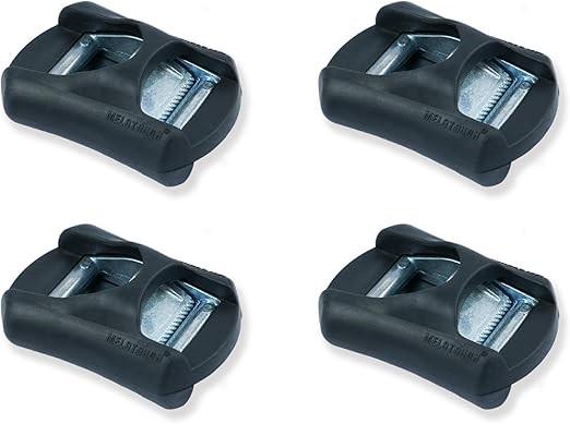 MELOTOUGH Cam Buckle 1 inch Tie Downs Buckle Cam Flap Buckles Press Straps with Rubber Pad (no webbing) 4Pcs