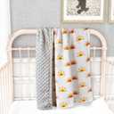 3 Pack Soft Boho Baby Gender Neutral Blankets for Newborn Baby Girls or Boys Unisex Nursery Toddler Baby Throw Blanket Double Layer Blankets with Dotted Backing Sun Rainbow Printed (Boho)