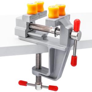 Wolfride Mini Table Clamp Vice, Portable Work Small Bench Vise Jewelry Vise Clamp for Woodworking DIY Watch Repairing