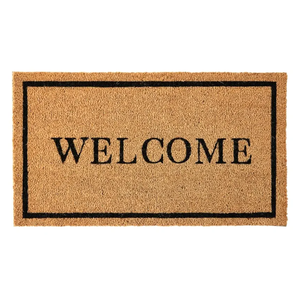 PLUSHAVEN Door Mat with Heavy Duty Backing, Welcome Doormat (17" x 30"), Doormat Entrance