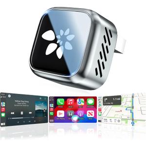 2026 Upgraded Wireless CarPlay Adapter, 2-in-1 Mini CarPlay Adapter for iPhone & Android, 3 Second Auto Stable Connection with Zero Latency, Plug & Play for 2016+ Cars with USB-A/USB-C Ports