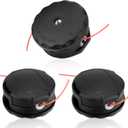 3-Pack Trimmer Head for String Trimmers Weed Eaters Compatible with Echo Speed Feed 400 Straight Shaft SRM-225 SRM-230 SRM210 Echo PAS210 PAS211 PAS225 SHINDAIWA T195S T220 T222 Replace#99944200907