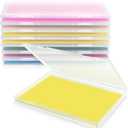 8 Pack Photo Storage Box, Scrapbook Paper Storage Fits 8.5" x 11.5" Letter, Stackable Plastic File Storage Box with Snap for Protecting Scrapbooks, Photos, Game Card, Office Supplies, Files