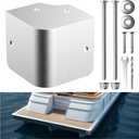 -316 Stainless Pontoon Corner Cap,Pontoon Boat Corner Caps,3.5" Pontoon Boat Corner Guard,for Pontoon Decks, Water Platforms, and Hull Deck Corner. (Brushed)