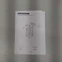 Furnulem White Dresser with 5 Drawers, Vertical Storage Tower Fabric Dresser for Bedroom, Hallway, Entryway, Nursery, Closet Organizer, Nightstand Bedside Table Furniture, Sturdy Steel Frame, Wood Top