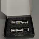 HONLEEX 2pcs AC9-48V P15D H6M LED Motorcycle Headlight Bulbs 1800LM Super Bright 4xCOB Chips High/Low Beam LED Lamps for ATVS YFM350 450 400 660 700 Raptor.Xenon White.6500K.