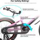 KEANO 12-20" Kids Bike for 3-10 Yrs, Light-Up Training Wheels, 16 Inch with Training Wheels