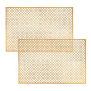 2 Pcs Cloverleaf Aluminum Sheets 23.6" x 35.4", 0.04 in Thick, Brass
