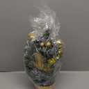 15.7 Inch Small Lighted Christmas Tree, Artificial Christmas Tree with LED Lights, Battery Operated Tabletop Christmas Tree for Christmas Decorations, Winter Table Centerpieces Decoration(Gold)