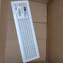 Repa Market 18" x 5" Inch (Outer Size) White Plastic Louvered Door Vents for Interior Doors – 2 Sided Two Way Door Air Return and Intake Cover – Door Air Vent Grille Rectangular Door Vent