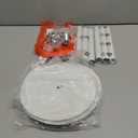 TUTOTAK Tall Round Side Table, Small End Table, Set of 2, Beside Table, Drink Table, Pedestal Side Table, livingroom, White TB01BW0652