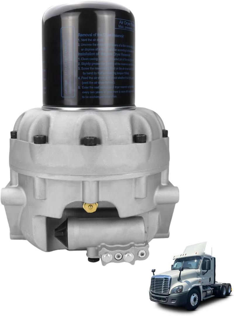 USTAR 4324711010 Air Dryer System Saver 1200 Plus Compatible with Freightliner Kenworth Navistar Meritor Mack Peterbilt Volvo 4324701009 TR4324711010 WAB4324711010