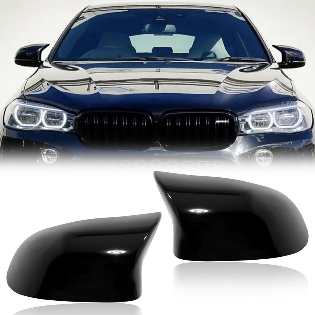 X3 X4 X5 X6 Side View Mirror Covers Caps Replacement for 2014-2017 BMW X3 F25 X4 F26 X5 F15 X6 F16, Driver and Passenger Side