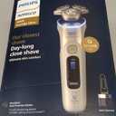 Philips Norelco Shaver i9000 Prestige Ultra, Wet & Dry Electric Shaver, White Gold, SenseIQ Pro Technology, Triple Lift & Cut System, 360 Rotating NanoTech Precision Blades, Beard Styler, XP9403/88