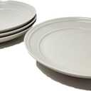 10" 4PK Porcelain Woodbridge Dinner Plates White - Threshold
