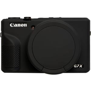 Camera Case for Canon G7X Mark III, Anti-Slip Silicone Protective Cover with Removable Lens Cap, Detachable Soft Camera Cover for Powershot G7X Mark III (Black) Camera Case for Canon G7X Mark III, Anti-Slip Silicone Protective Cover with Removable Lens Cap, Detachable Soft Camera Cover for Powershot G7X Mark III (Black)