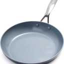 GreenPan Valencia Pro Ceramic Nonstick 11 Frying Pan Skillet, Hard Anodized PFAS-Free Cookware, Induction Ready, Compatible on All Cooktops, Eggs & Omelets, Dishwasher Safe, Oven Safe to 600F, Gray