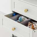 Asidrama 10 Pack Champagne Bronze Cabinet Knobs Kitchen Drawer Champagne Cabinet Pulls Zinc Hardware for Bathroom Dresser