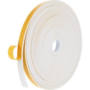 26Feet Strong Adhesive Weather Stripping Seal, Closed Cell Foam Insulation Strip, Foam Tape for Door Window, Soundproofing High Density Door Seal, Air Conditioning Seal Strip, White