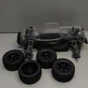 CROBOLL Mini 1:10 Carbon Fiber RC Car Roller for Adults, 4X4 Off-Road RC Truck with Central Differential Transmission Structure, All Terrain RC Monster Truck Supporting the Battery with Different Size