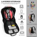 Ruconla LED Backpack Laptop Bag Motorcycle Riding bag, Hard Shell LED Motorbike Luggage Bags High-Capacity Helmet, Waterproof Backpack With Programmable Screen[Battery not included], 14.17 inches x 7.09 inches x 18.9 inches
