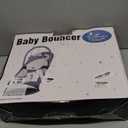 Portable Baby Bouncer Seat for Infants, 0-18 Months, 3 Modes of Use with Rocker & Stationary Options, Ergonomic Infant Chair with Hanging Toys Dark Grey