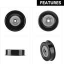Drive Belt Idler Pulley Belt Tensioner Pulley for Mitsubishi 3000GT 3.0L V6 - Gas 1997-1999 (Base), for Mitsubishi Diamante 3.0L V6 - Gas 1992-1996 (ES) - Replace Part MD308882