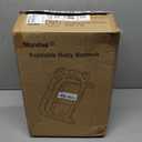 MoreFeel Collapsible Baby Bathtub for Newborn with Thermometer & 1 Hooded Towel & 1 Soft Floating Cushion,Portable Travel Bathtub with Drain Hole, Durable Foldable Baby Tubs for Infants to Toddler