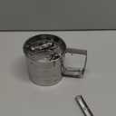 Upgraded 3-Cup Flour Sifter for Baking, 3-in-1 One-Hand Press Flower Sifter, Stainless Steel Baking Sifter Flour with Double-Layer Fine Mesh, Super Smooth Flour Sieve Baker for Quick Sifting