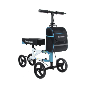 Knee Scooter,Knee Scooter for Adults for Foot Surgery,Steerable Knee Walker for Foot Injuries Compact Crutch Alternative with Dual Braking System (Blue) Knee Scooter,Knee Scooter for Adults for Foot Surgery,Steerable Knee Walker for Foot Injuries Compact Crutch Alternative with Dual Braking System (Blue)