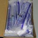 100 Pack Disposable 3ml/cc Lab Syringes with 23Ga 1 Inch Needle Luer Lock, Individually Sealed Packed