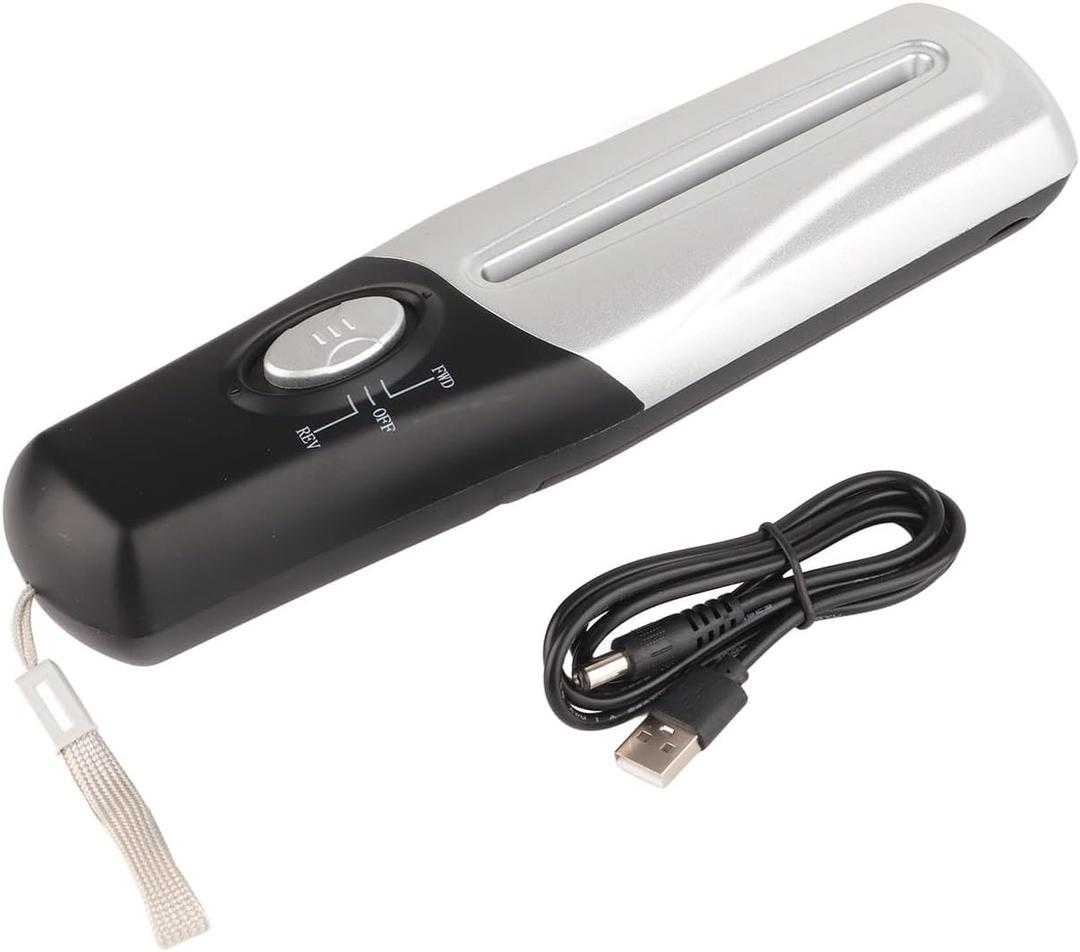 Portable Mini USB Electric Paper Shredder for Office Home, Auto CD Credit Card Document Strip Cutting Machine with Carbon Steel Blades