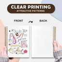 VIIJJUE Trendy Teacher Notebook, Back to School Teacher Gifts Journal, Teachers Appreciation Gifts Journals for Writing, Aesthetic Teaching Hardcover Spiral Notebooks, 5.5x8.3 Inch