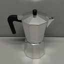 Mongdio Stovetop Espresso Maker Moka Pot, Stove Top Cuban Coffee Maker, Italian Greca Mocha Pot, 12 Espresso Cups, 20 oz - Silver
