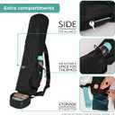 Yoga Mat Bag Crossbody Gym Bag for Women & Men, Waterproof Travel Carrier Fits Thick Yoga Mat, Multi Pocket Storage with Strap Holder, Shoulder Carry for Fitness Pilates Exercise