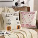 FUTEI Dad'Spot Throw Pillow Covers 18x18 Inch Set of 1 Christmas Holiday Home Decor for Couch Bed Living Room