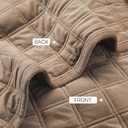 Fleeco Double-Sided Velvet Quilt King Size Comforter Set, 108"x 96" Lightweight Velvet Bedding Set, Ultra Soft Bedspread with 2 Matching Shams, for All Seasons, Light Brown, King/Cal King