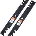 42 Inch Mower Mulching Blades for 134149 138971 Craftsman LT2000 LT1000 Poulan Pro Husqvarna 42" Deck Riding Lawn Mower Replace 532138971 532134149 138498 5-Point Star (2 Pack)
