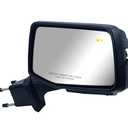 Passenger Right Side Door Mirror Power Heated with BLIS(Blind Spot Light) Glass Puddle and Signal Light Chrome Pirmer and Textured Back Cover for Chevrolet Silverado 2019 to 2025