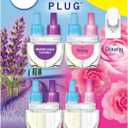 Febreze Odor-Fighting Fade Defy PLUG Air Freshener,Downy April Fresh, Mediterranean Lavender, .87 fl. oz. Oil Refills, 4 Refills (2 of Each)