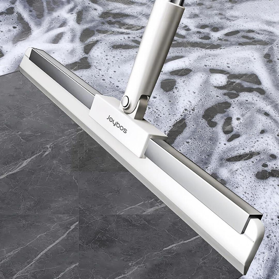 Rubber Squeegee Broom for Floor, 62" Long Handle Window Squeegee, Silicone Pet Hair Remover, Magic Broom for Indoor Cleaning, Cleans Glass, Hair, fine dust, Liquids, Suitable for Smooth Floors, Rugs