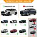 Heavy Duty Roof Rack Crossbar Fits for 2020-2026 Toyota Highlander XLE/XSE/Limited/Platinum/Hybrid, (Not Fit Highlander L/LE/LE HYBRID), Anti Theft Mechanism Lock Max 260 lbs for Snowboards