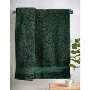 27x52 in| Terry Velour Towels, Bath Towels, Washcloths | Cotton | Face Towels, Bathroom use, Gym and spa Towel | Bathroom Towels (3, Green)