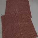 MIULEE Pack of 2 Decorative Throw Pillow Covers 18x18 Inch Soft Boho Striped Textured Corduroy Pillow Covers Modern Farmhouse Home Decor for Couch Bed Sofa Living Room Blush Pink