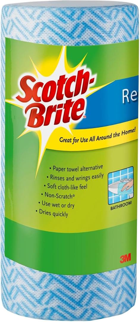 Scotch-Brite™ Multipurpose Reusable Wipes, Pack Of 40 Wipes [Amazon-developed Certification] Compact by Design 6 Pack
