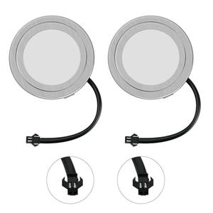 2 Pack Range Hood Lights with SM Socket DC 12V 1.5W 6500K Hole Closet Range Hood LED Light Recessed Stove Hood Light Bulb Replacement, SM Socket