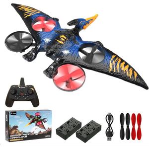 Dragon Remote Control Flying Airplane for Adults RC Plane Dinosaur Toy 2.4G 6-Axis Gyro EPP Foam RC Aircraft Drones for Kids 8-12 Beginner Remote Control Pterodactyl Gift (Blue)